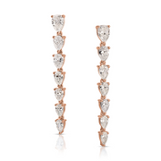 SEPT GRADUATED PEAR DIAMOND DROP EARRINGS