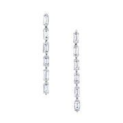 SHORT BAGUETTE DIAMOND DROP EARRINGS