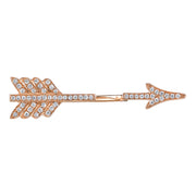 SINGLE DIAMOND ARROW EARRING