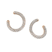 SMALL PAVE TWIST HOOPS