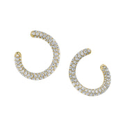 SMALL PAVE TWIST HOOPS