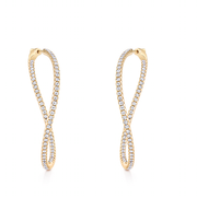 DIAMOND TWISTED HOOPS