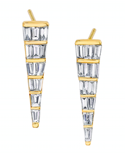 MEDIUM BAGUETTE DAGGER EARRINGS