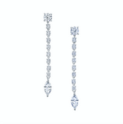 SHORT ROPE DIAMOND EARRINGS WITH MARQUISE DIAMOND DROP