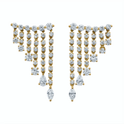 DIAMOND RAIN DROP EARRINGS