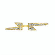 SINGLE DIAMOND LIGHTNING BOLT EARRING