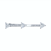 TRIANGLE DIAMOND ARROW EARRING