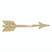 SINGLE DIAMOND ARROW EARRING