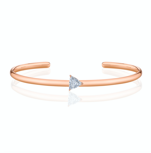 TRILLION SHAPED DIAMOND CUFF