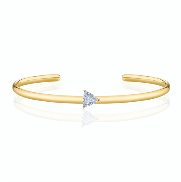 TRILLION SHAPED DIAMOND CUFF