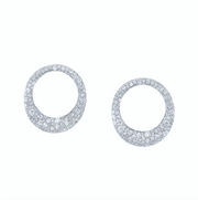 LARGE PAVE DIAMOND GALAXY EARRINGS