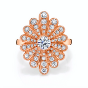 DIAMOND WATER LILY RING