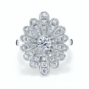 DIAMOND WATER LILY RING