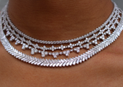 LARGE DIAMOND TRIANGLE ETERNITY CHOKER