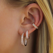 CLASSIC MEDIUM DIAMOND MERYL HOOPS