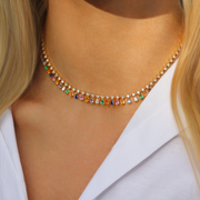 DIAMOND AND FINE GEMSTONE SHAKER CHOKER