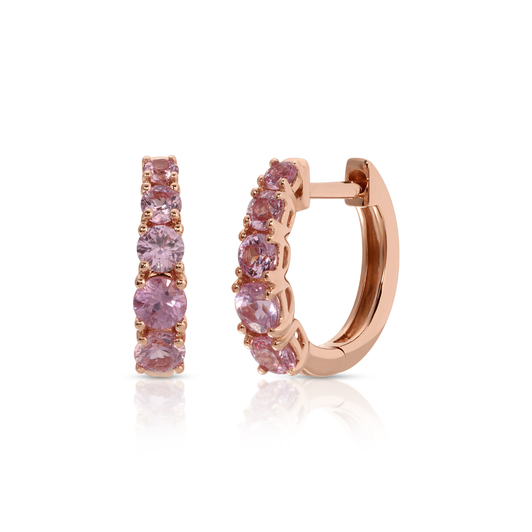 Orecchini Tiny Huggie Hoop In Oro Giallo 14 Carati. Orecchini D A Cerchio Huggie