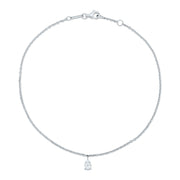 ANKLET WITH PEAR SHAPED DIAMOND