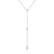 SHORT LARIAT WITH HEART, OVAL AND MARQUISE DIAMONDS