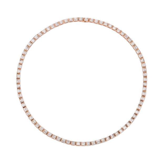 LARGE BAGUETTE DIAMOND CHOKER