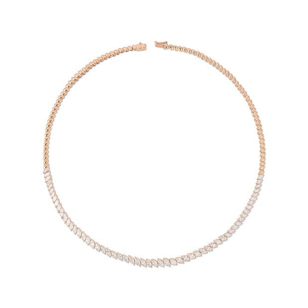 GRADUATED MARQUISE DIAMOND CHOKER