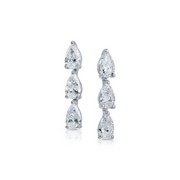 THREE PEAR DIAMOND DOT STUDS