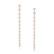 TRIANGLE ETERNITY DIAMOND DROP EARRINGS