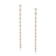 TRIANGLE ETERNITY DIAMOND DROP EARRINGS