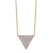 LARGE DIAMOND TRIANGLE NECKLACE