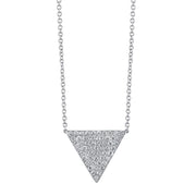 LARGE DIAMOND TRIANGLE NECKLACE