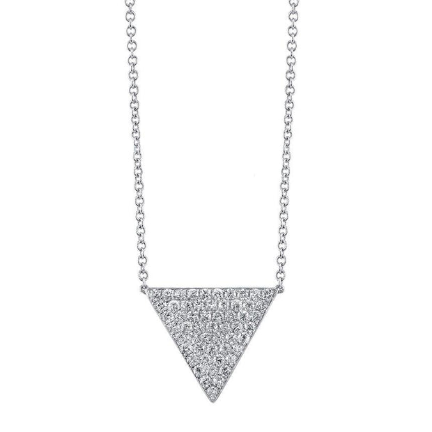 LARGE DIAMOND TRIANGLE NECKLACE