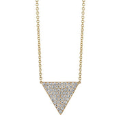 LARGE DIAMOND TRIANGLE NECKLACE
