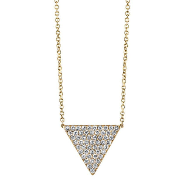 LARGE DIAMOND TRIANGLE NECKLACE – Anita Ko