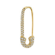 DIAMOND SAFETY PIN EARRING