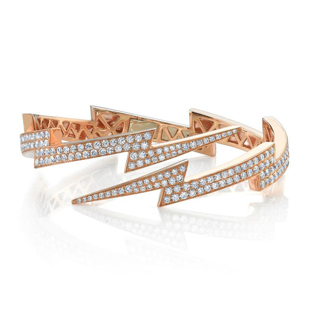 DIAMOND LIGHTNING BOLT CUFF