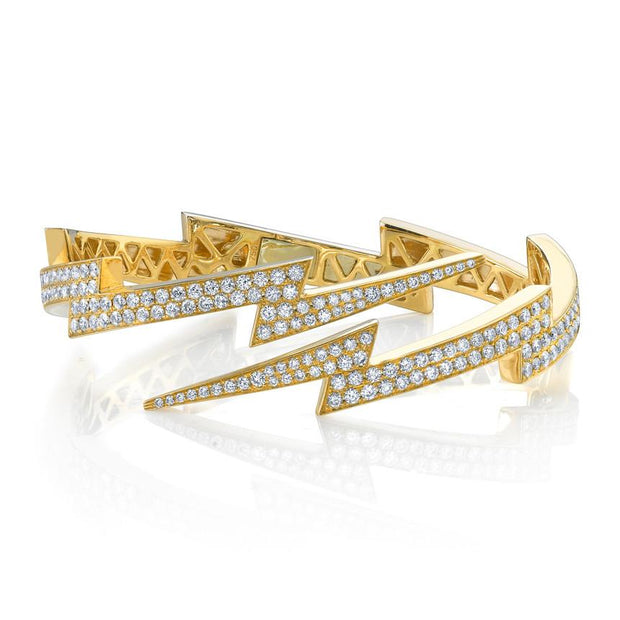 DIAMOND LIGHTNING BOLT CUFF