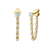 DIAMOND LOOP EARRINGS