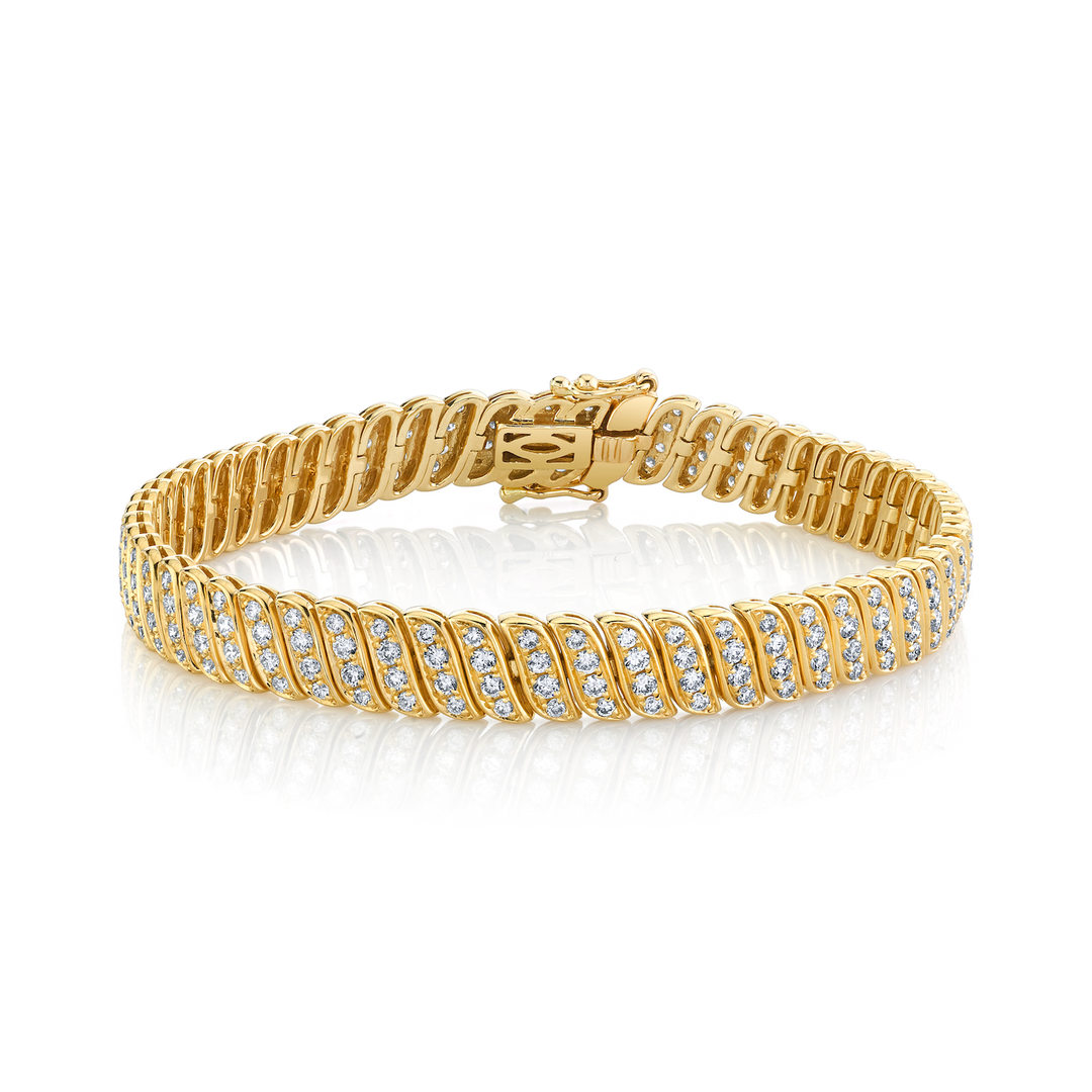 り*!様 SJX DIAMOND CHAIN BRACELET K18イエローゴ り*!様 SJX DIAMOND
