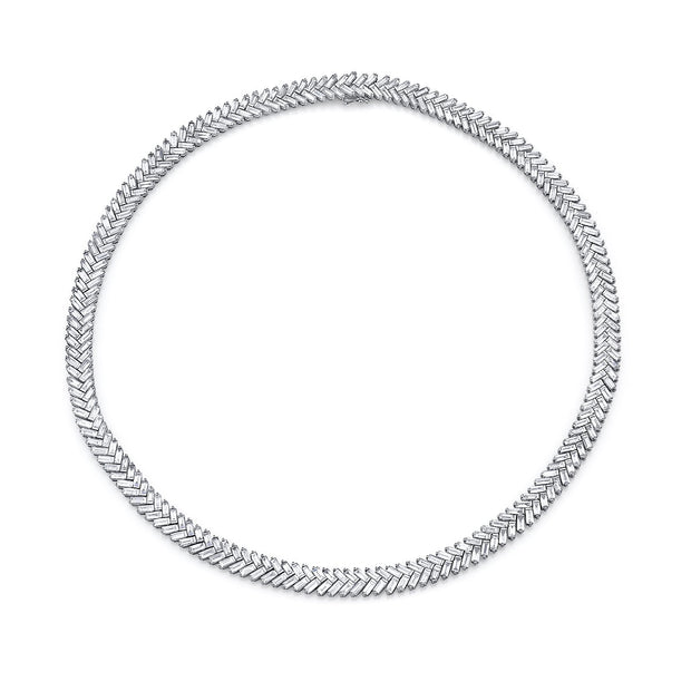 Anita Ko Baguette Diamond Zipper Choker