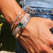 BAGUETTE DIAMOND OVAL BRACELET