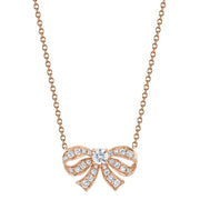 DIAMOND BOW NECKLACE