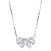 DIAMOND BOW NECKLACE
