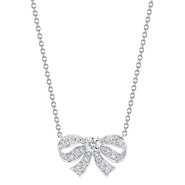 DIAMOND BOW NECKLACE