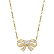 DIAMOND BOW NECKLACE