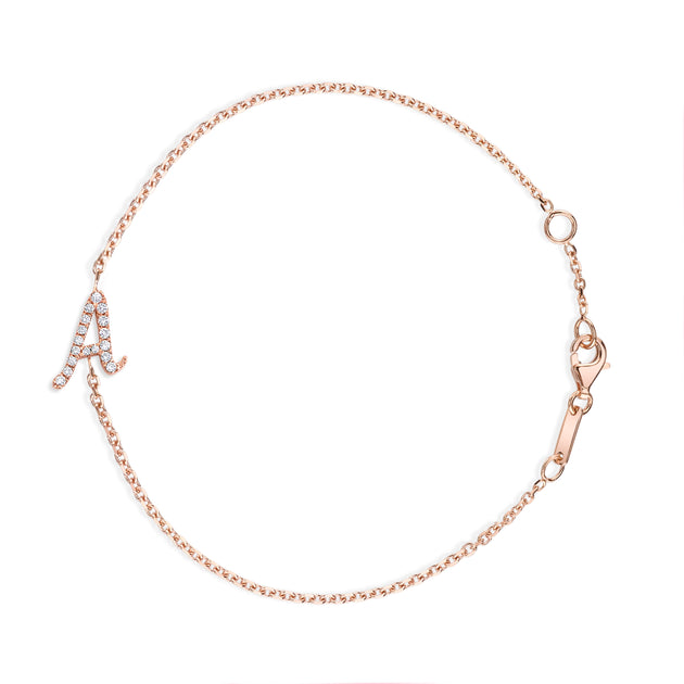 anita ko DIAMOND INITIAL BRACELET