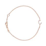 DIAMOND INITIAL BRACELET