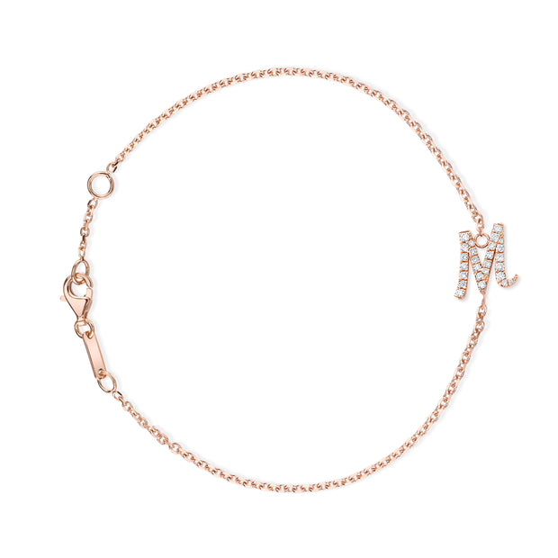 DIAMOND INITIAL BRACELET