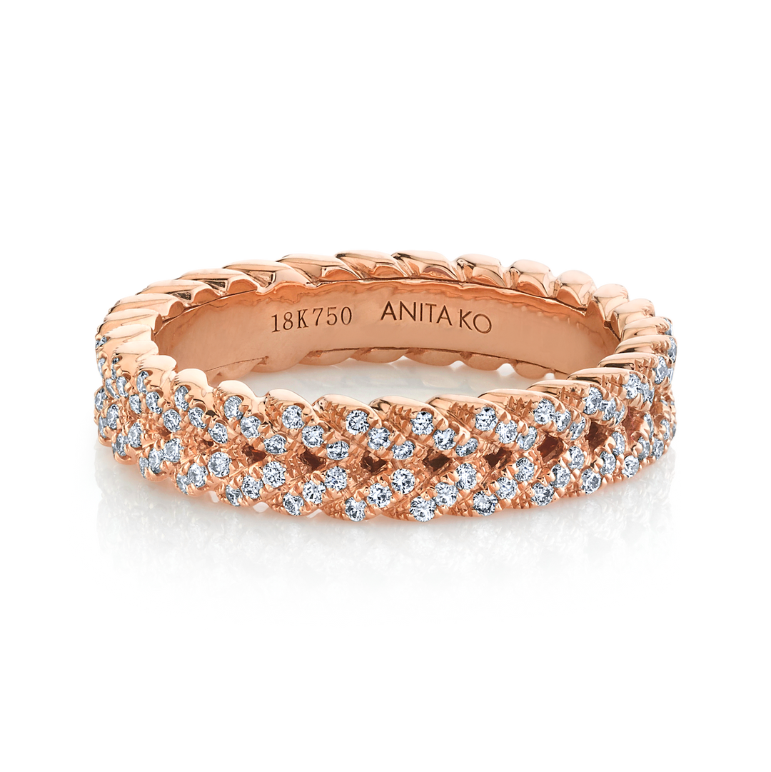 DIAMOND BRAIDED RING – Anita Ko