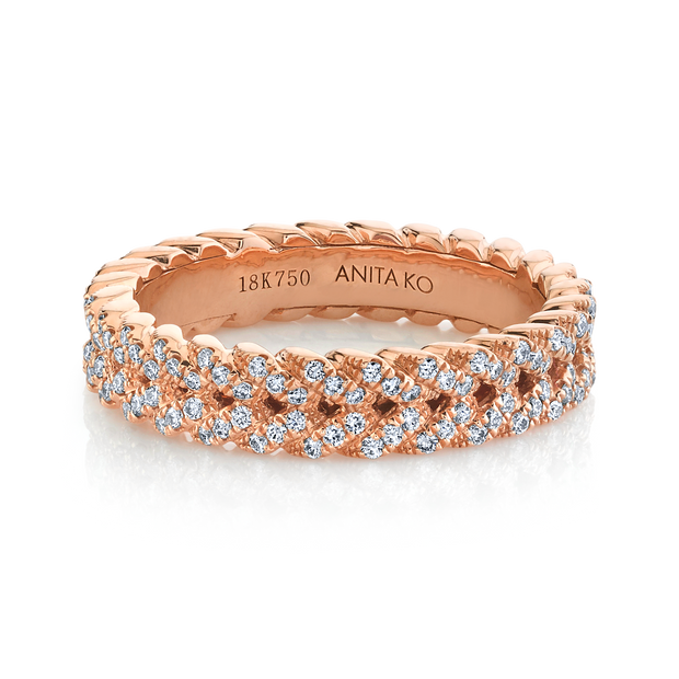 DIAMOND BRAIDED RING