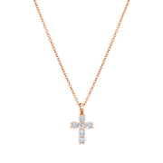 DIAMOND CROSS NECKLACE